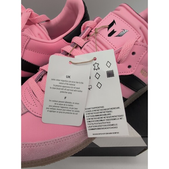 Adidas Samba Messi JP7844 Light Pink Black Men's 11 New With Box & Tags - Picture 4 of 16